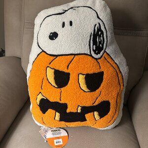PEANUTS SNOOPY LG 21” Great Pumpkin Charlie Brown Pillow NWT 2025